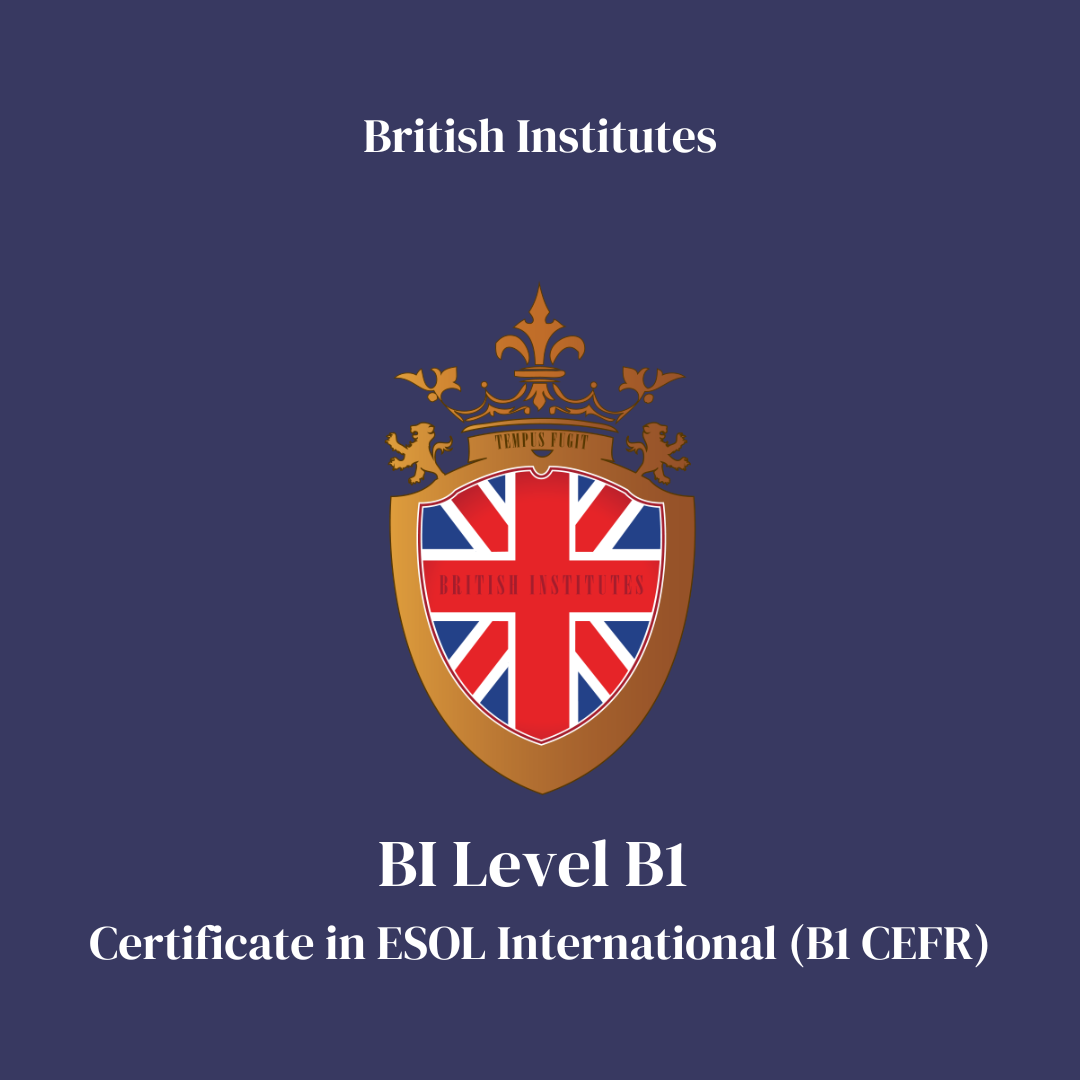 BI Level B1 Certificate in ESOL International (B1 CEFR)