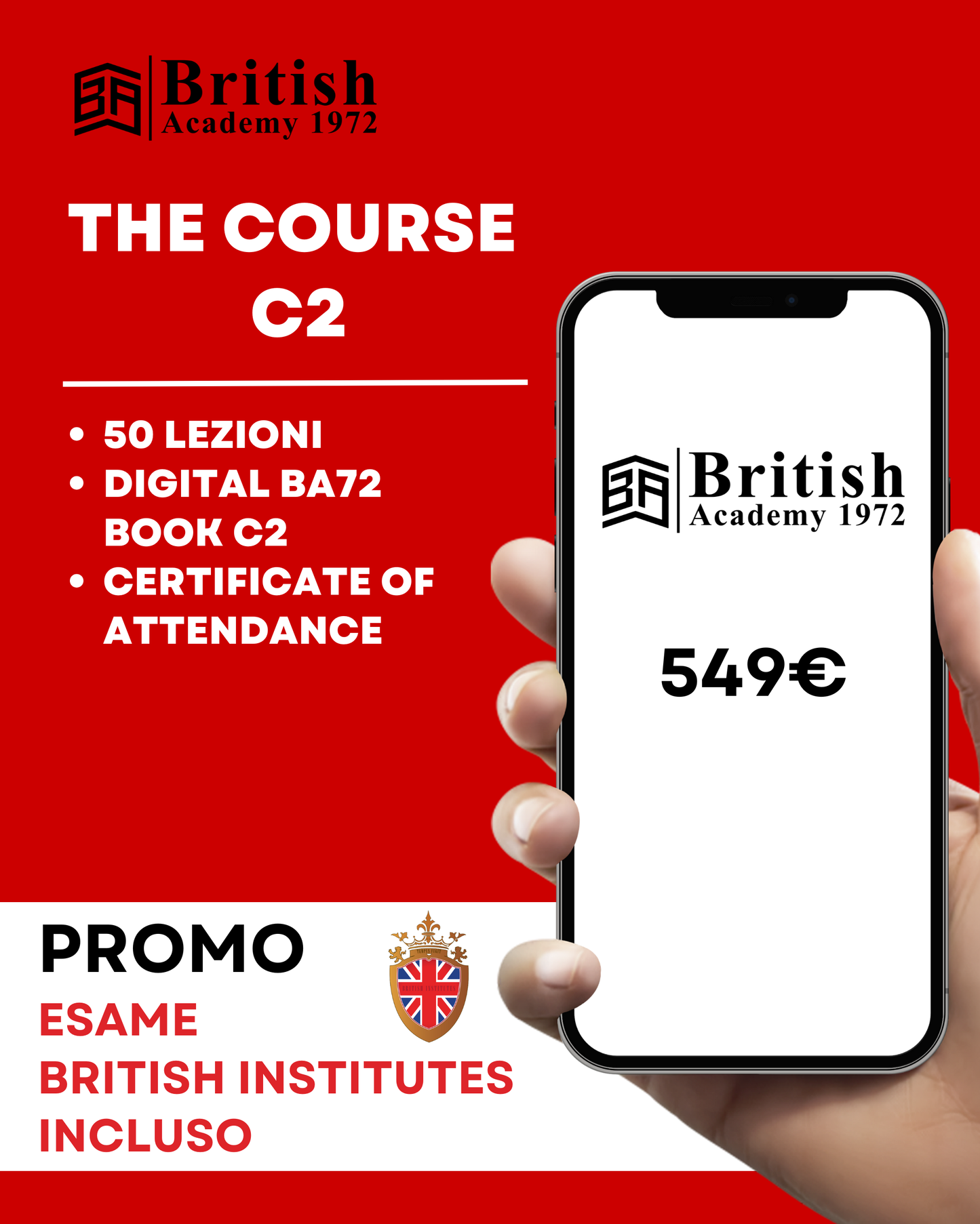 BA72 The Course C2 (Esame British Institutes C2 in omaggio)